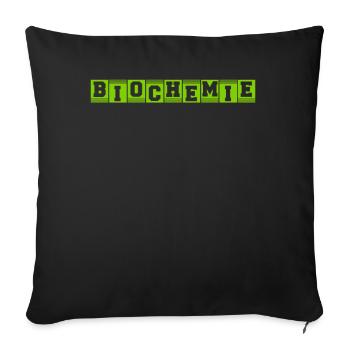 Biochemie Wissenschaft Biologie Bio - Sofakissenbezug 45 x 45 cm - Schwarz - Vorne