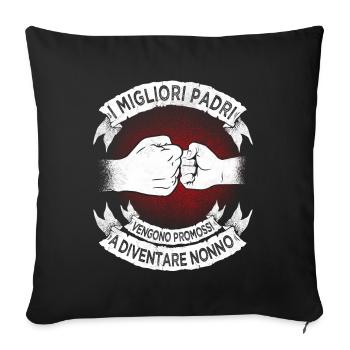 Regalo per Nonno Partner Look Padri Papá Promosso - Housse de coussin décorative 45 x 45 cm - noir - Devant
