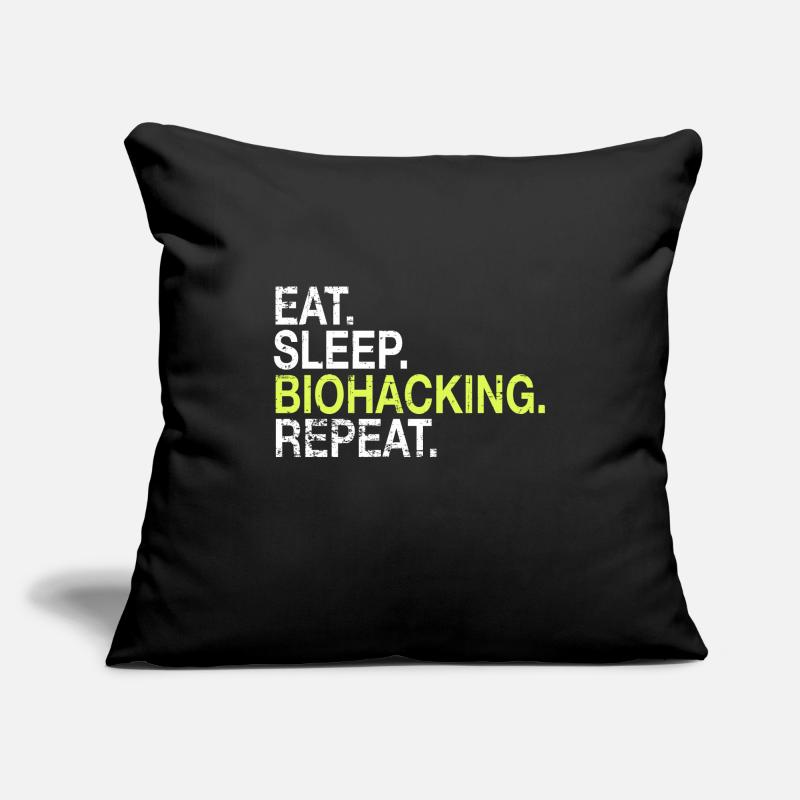 Eat Sleep Biohacking Repeat DNA Biohacker Gift Sofa pillowcase 17,3'' x 17,3'' (45 x 45 cm)
