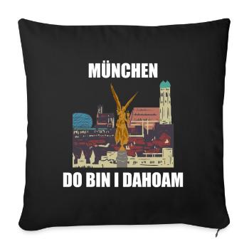 München - Sofakissenbezug 45 x 45 cm - Schwarz - Vorne
