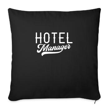 Hotel Manager Hotel Manager Hotel Manager - Sofa pillowcase 17,3'' x 17,3'' (45 x 45 cm) - black - Front