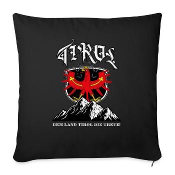 Tyrol Tiroler Adler Austria - Sofa pillowcase 17,3'' x 17,3'' (45 x 45 cm) - black - Front
