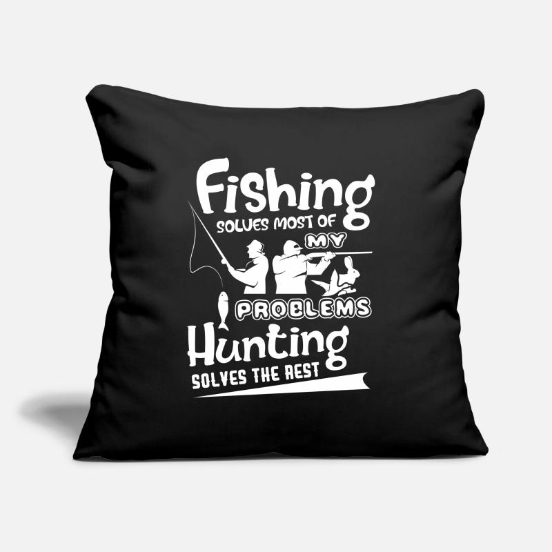 Hunting Hunting Solves The Rest Sofa pillowcase 17,3'' x 17,3'' (45 x 45 cm)