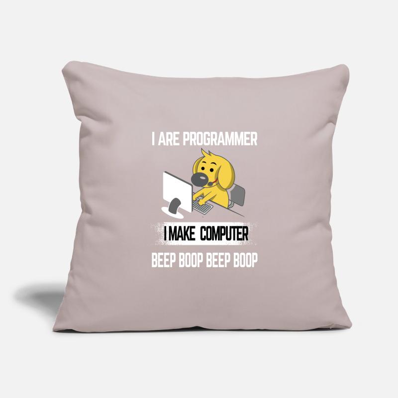 Informatique programmeur ordinateur pc cadeau Housse de coussin décorative 45 x 45 cm