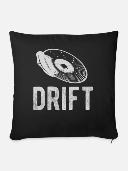 Drift - Sofakissenbezug 45 x 45 cm - Schwarz