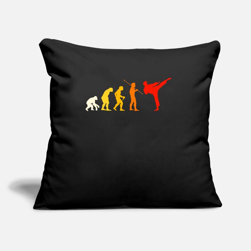 Karate Evolution T-Shirt Gift Judo Sofa pillowcase 17,3'' x 17,3'' (45 x 45 cm)