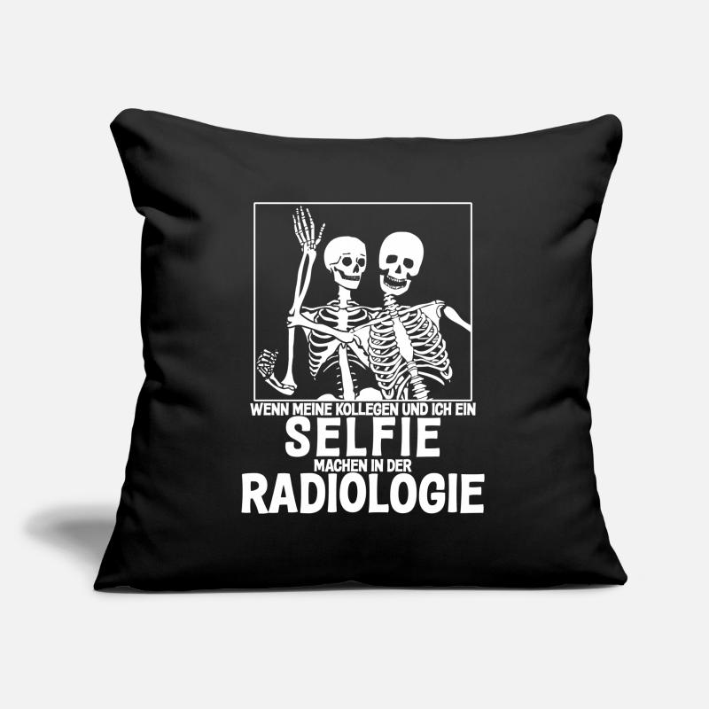 Roentgen practice funny saying Sofa pillowcase 17,3'' x 17,3'' (45 x 45 cm)