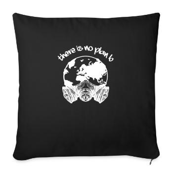 La conservation n'est pas un cadeau du plan B - Housse de coussin décorative 45 x 45 cm - noir - Devant