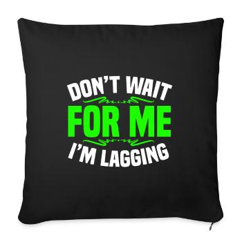 Jeux - Housse de coussin décorative 45 x 45 cm - noir - Devant
