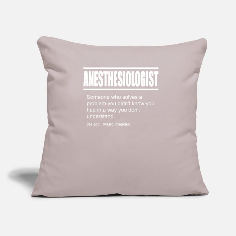 Funny Description Tee Anesthesiologist Edition Sofa pillowcase 17,3'' x 17,3'' (45 x 45 cm)