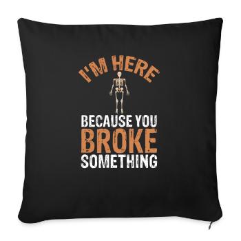 Chirurgien orthopédiste Médecin Orthopod Cadeau - Housse de coussin décorative 45 x 45 cm - noir - Devant