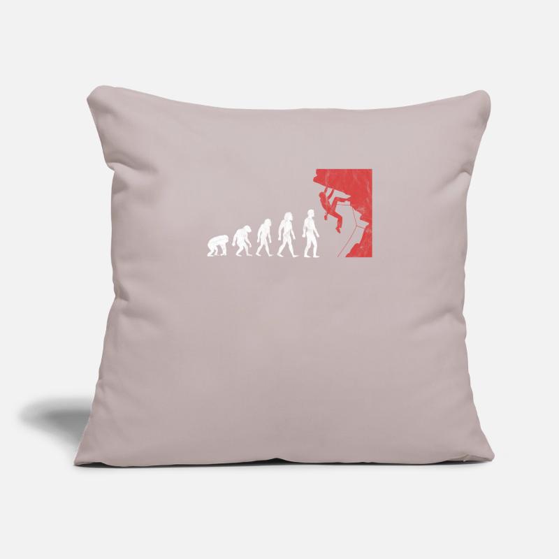 Climbing Evolution Mountain Climbers Mountaineering Sofa pillowcase 17,3'' x 17,3'' (45 x 45 cm)