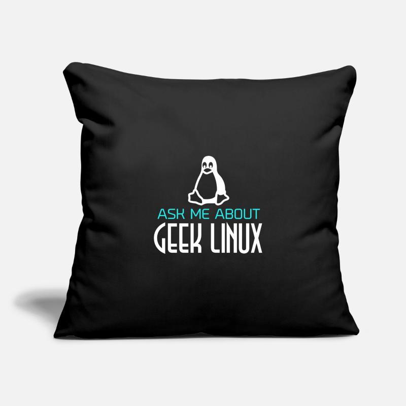 Geek Linux Pinguin Computer Nerd IT PC Sofakissenbezug 45 x 45 cm