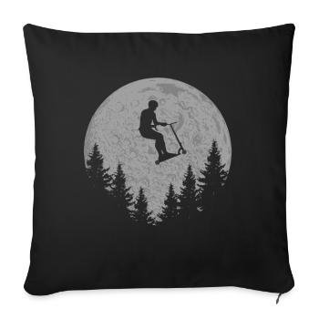 Scooter Stunt Kick Scooter cadeau pour adolescents - Housse de coussin décorative 45 x 45 cm - noir - Devant