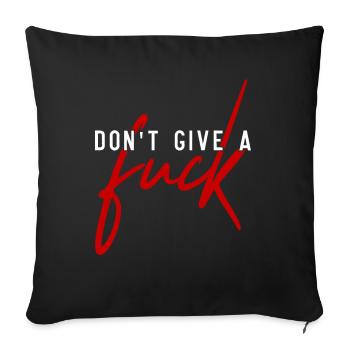 Putain de merde - baise-le - Housse de coussin décorative 45 x 45 cm - noir - Devant