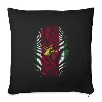 TEAM SURINAME - Sofa pillowcase 17,3'' x 17,3'' (45 x 45 cm) - black - Front