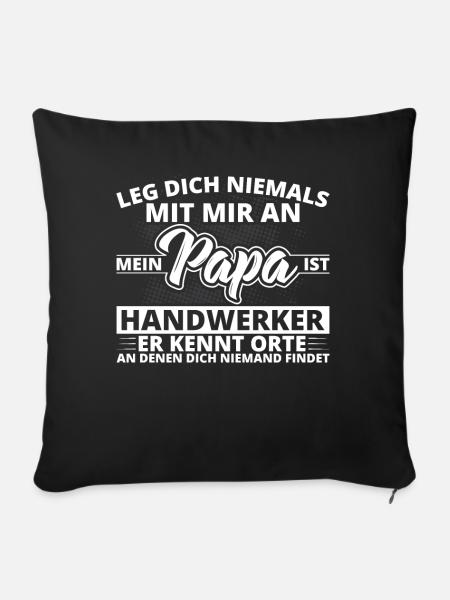 Handwerker Geschenke - Handwerker - Sofakissenbezug 45 x 45 cm - Schwarz