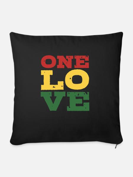 Rasta - Sofakissenbezug 45 x 45 cm - Schwarz