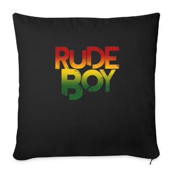 Rasta - Sofakissenbezug 45 x 45 cm - Schwarz - Vorne