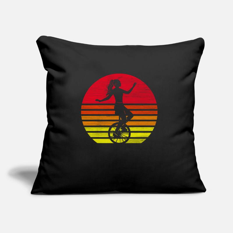 Einrad Einradfahrer Einradfahrerin Geschenk Sofakissenbezug 45 x 45 cm
