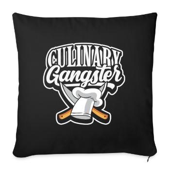 Chef Chef Gourmet Chef's Hat Commercial Kitchen Cuisine - Housse de coussin décorative 45 x 45 cm - noir - Devant