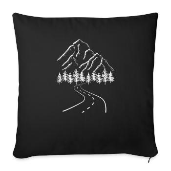 Climbing Bouldering Mountaineers Gift Hiking - Sofa pillowcase 17,3'' x 17,3'' (45 x 45 cm) - black - Front