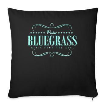 Bluegrass folk music guitar player banjo - Sofa pillowcase 17,3'' x 17,3'' (45 x 45 cm) - black - Front