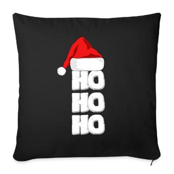 Santa, Santa, Santa, Santa, Christmas Market - Sofa pillowcase 17,3'' x 17,3'' (45 x 45 cm) - black - Front
