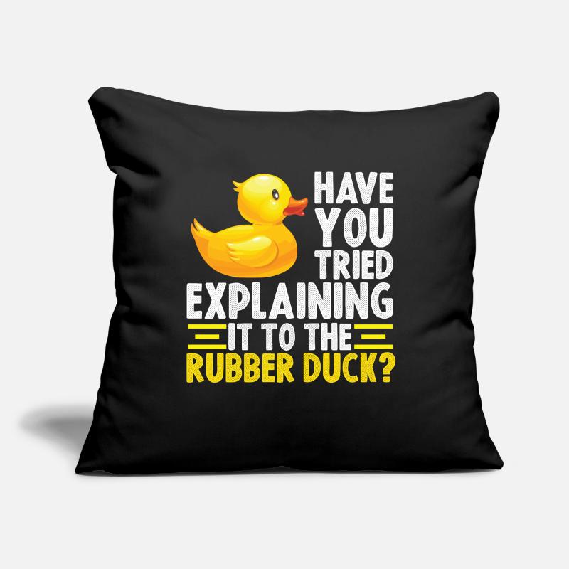 Debug Ente Debugging Rubber Duck Sofakissenbezug 45 x 45 cm