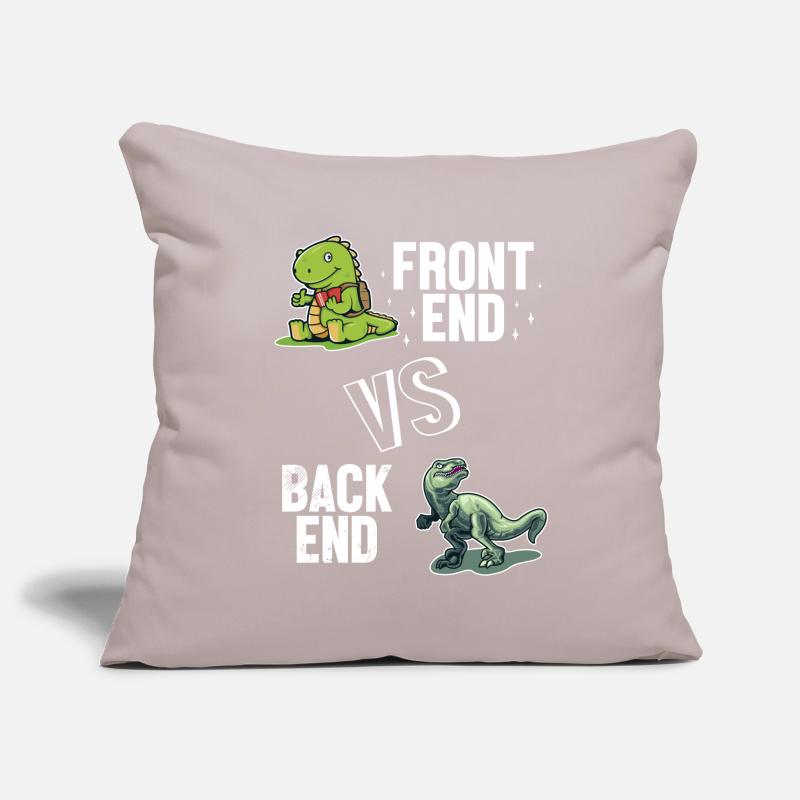 Frontend vs. Backend Developer Full Stack Sofa pillowcase 17,3'' x 17,3'' (45 x 45 cm)