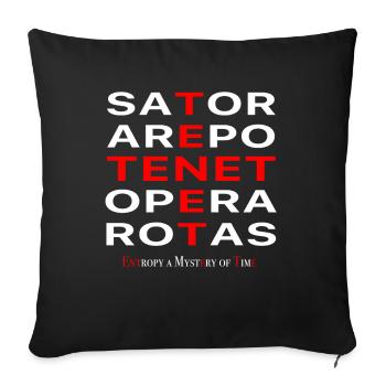 Palindrom Tenet Sator Arepo Opera Rotas Geschenk - Sofakissenbezug 45 x 45 cm - Schwarz - Vorne