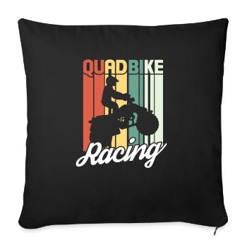 Quad - Sofa pillowcase 17,3'' x 17,3'' (45 x 45 cm) - black - Front