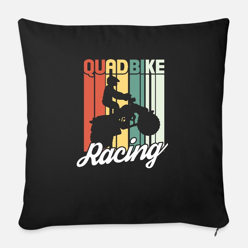 Quad - Sofakissenbezug 45 x 45 cm - Schwarz