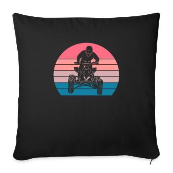 Quad - Sofa pillowcase 17,3'' x 17,3'' (45 x 45 cm) - black - Front