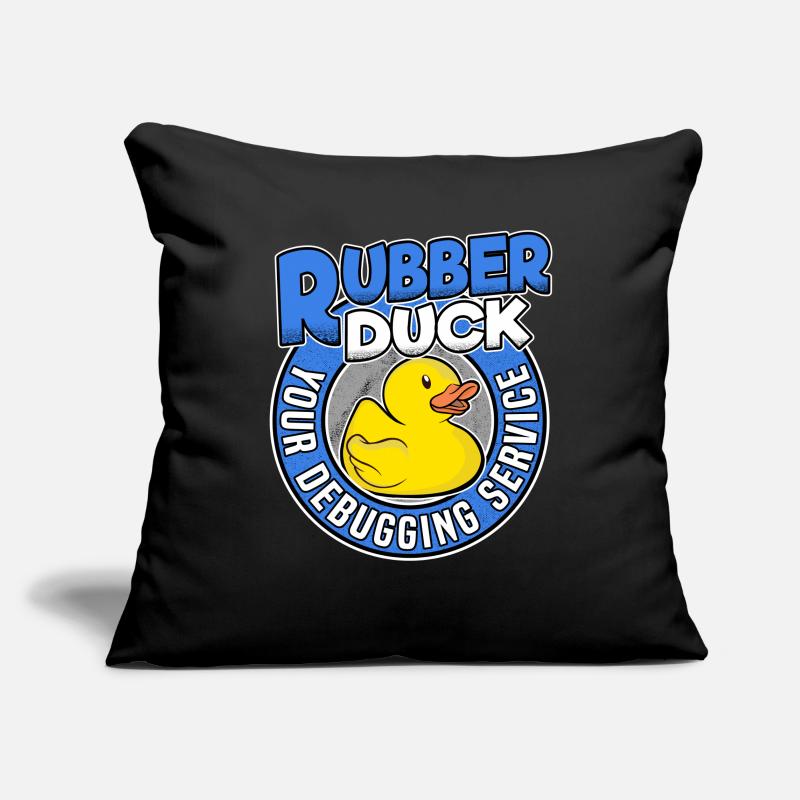 Programmeurs Canard Programmation Debugging Drôle Housse de coussin décorative 45 x 45 cm