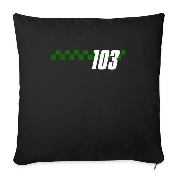 MAILLOT NUMÉRO 103 CENTO E TRES - Housse de coussin décorative 45 x 45 cm - noir - Devant