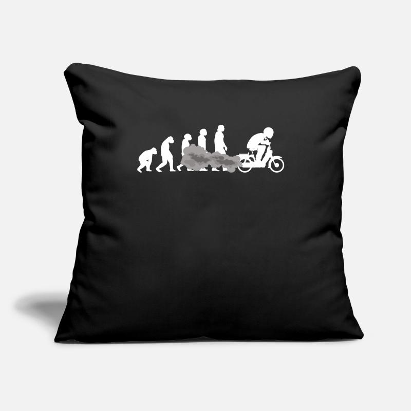 Moped scooter EVOLUTION moped moped driver tshirt Sofa pillowcase 17,3'' x 17,3'' (45 x 45 cm)
