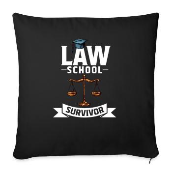 Law Law Student Law Gift Law Study Uni - Sofa pillowcase 17,3'' x 17,3'' (45 x 45 cm) - black - Front