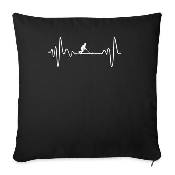 MON CŒUR BAT POUR BANDY - Housse de coussin décorative 45 x 45 cm - noir - Devant