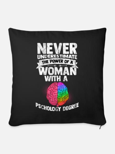 Psychologe - Sofakissenbezug 45 x 45 cm - Schwarz