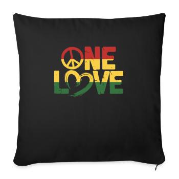 Rasta - Sofa pillowcase 17,3'' x 17,3'' (45 x 45 cm) - black - Front