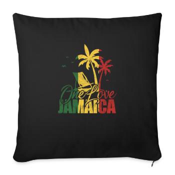 Jamaïque - Housse de coussin décorative 45 x 45 cm - noir - Devant