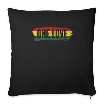 Rasta Rastafarian Reggae Jamaica Ragga Gift - Housse de coussin décorative 45 x 45 cm - noir - Devant