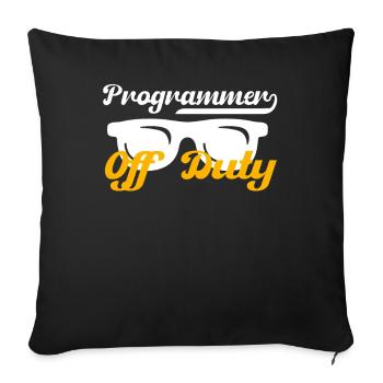 Computer scientist software hardware gift - Sofa pillowcase 17,3'' x 17,3'' (45 x 45 cm) - black - Front