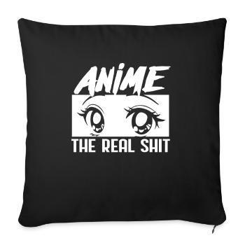Anime - Sofakissenbezug 45 x 45 cm - Schwarz - Vorne
