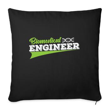 Engineer Biomedical Engineer - Sofa pillowcase 17,3'' x 17,3'' (45 x 45 cm) - black - Front