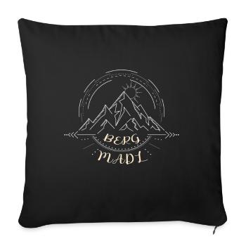 Berg Madl - Sofa pillowcase 17,3'' x 17,3'' (45 x 45 cm) - black - Front
