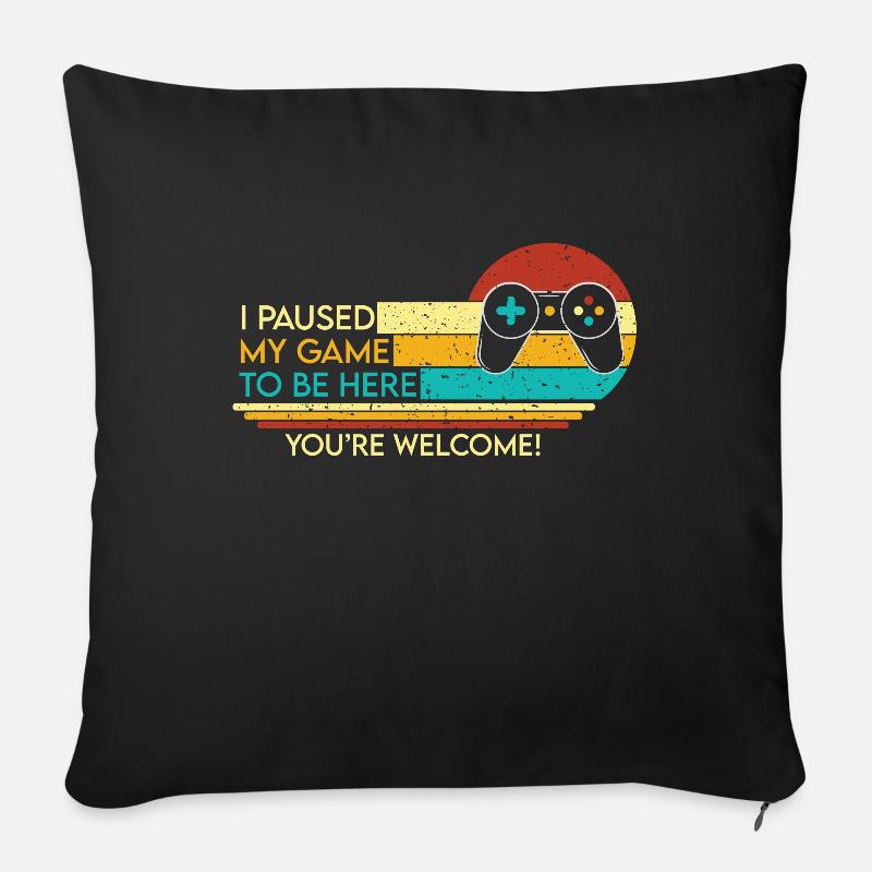 Gaming - Sofakissenbezug 45 x 45 cm - Schwarz