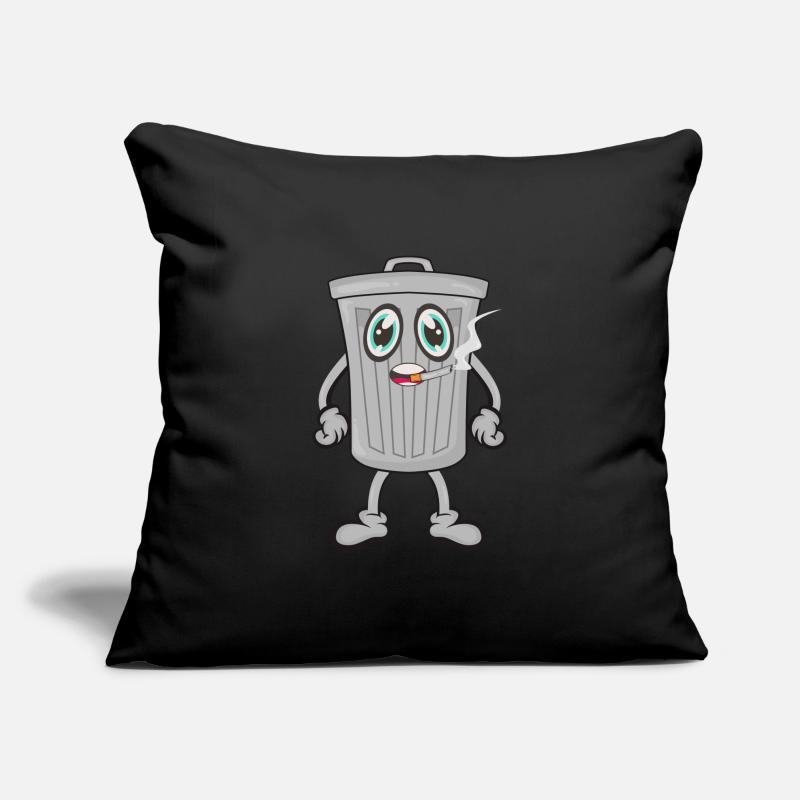 Smoking trash can cigarettes Sofa pillowcase 17,3'' x 17,3'' (45 x 45 cm)