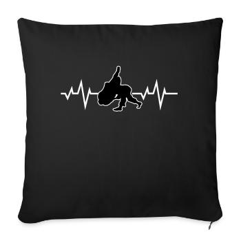 Judo - Sofakissenbezug 45 x 45 cm - Schwarz - Vorne